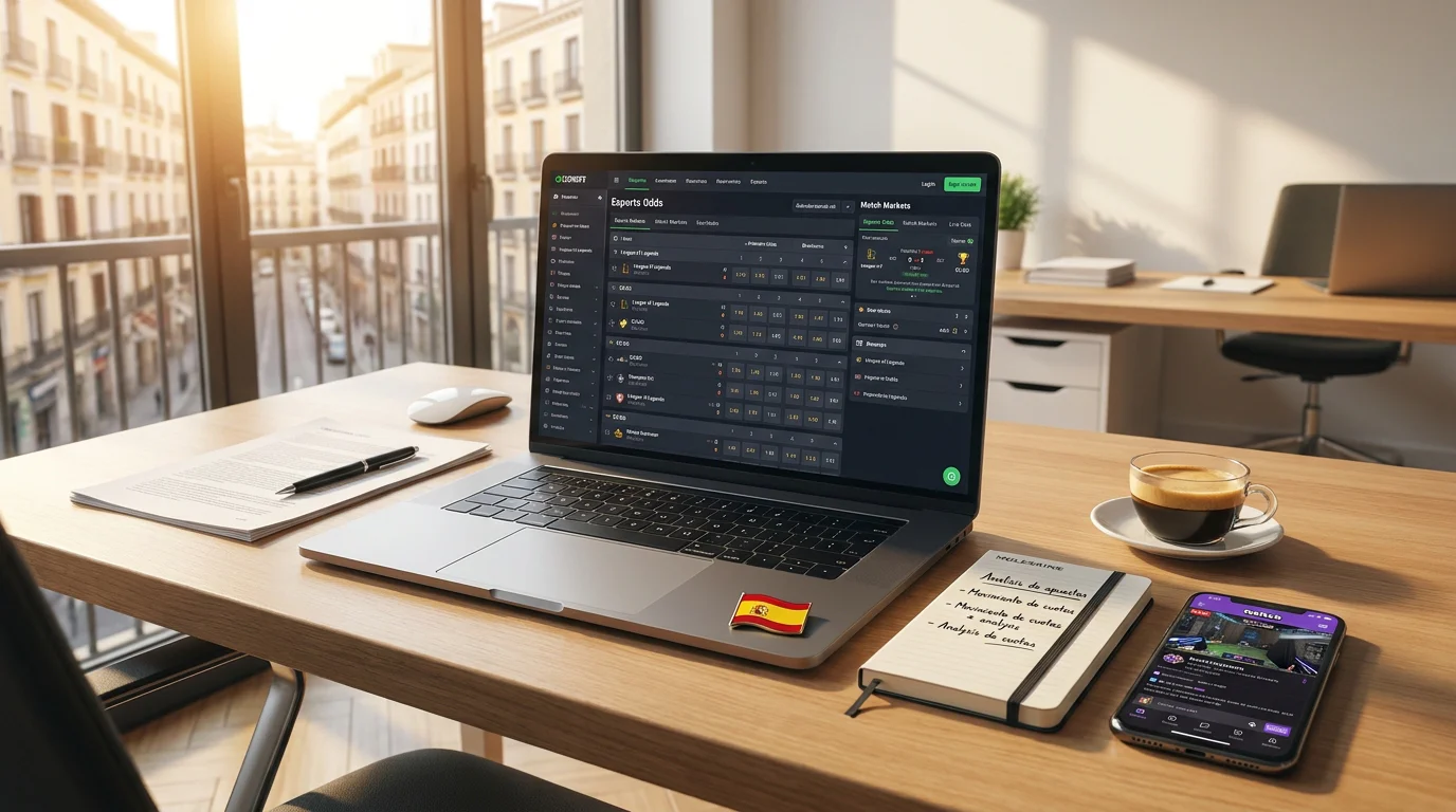 Mercado de apuestas eSports en España con licencia DGOJ